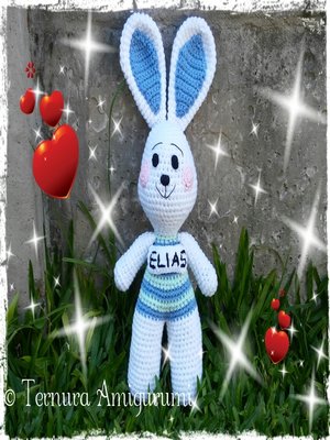 cover image of Crochet pattern rabbit Elias